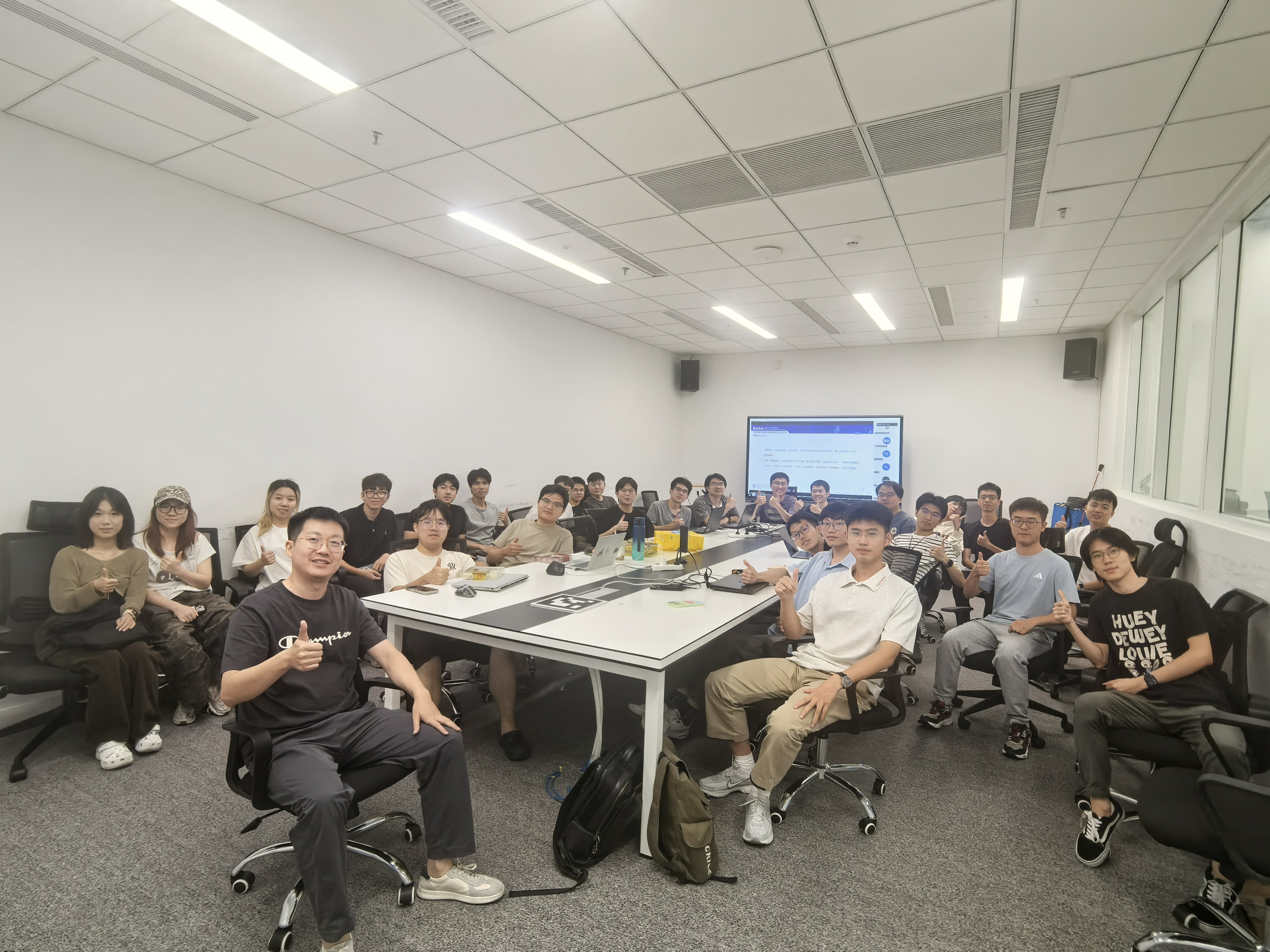 Group meeting farewell for visiting students Yefan and Yuhui