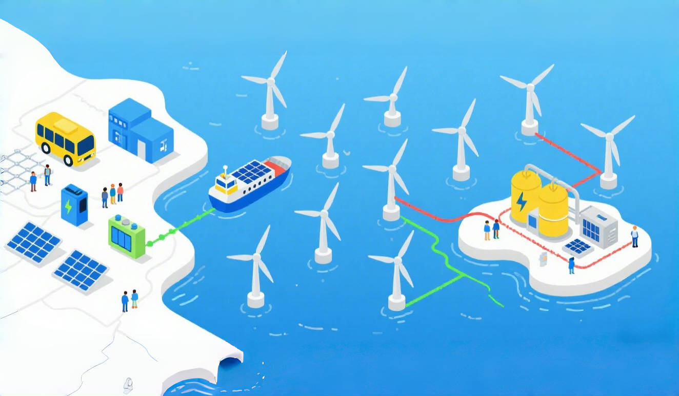 Research on the Clustered Utilization of Renewable Energies at Guangdong Offshore Considering Hydrogen Storage and Conversion